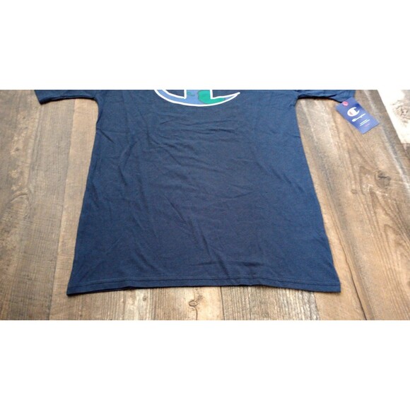 NWT Men's Champion Classic T-Shirt Navy Blue Earth C Logo, Small - Picture 5 of 7